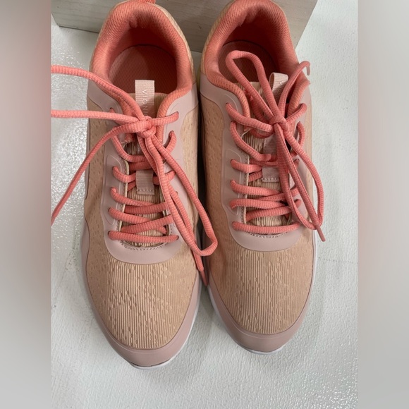 Vionic Pink Athletic Shoes Sleek Suede Design - Picture 4 of 5